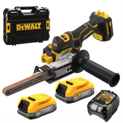 Pilnik taśmowy akumulatorowy 18V 2x 1,7Ah ład walizka DeWALT DCM200E2T