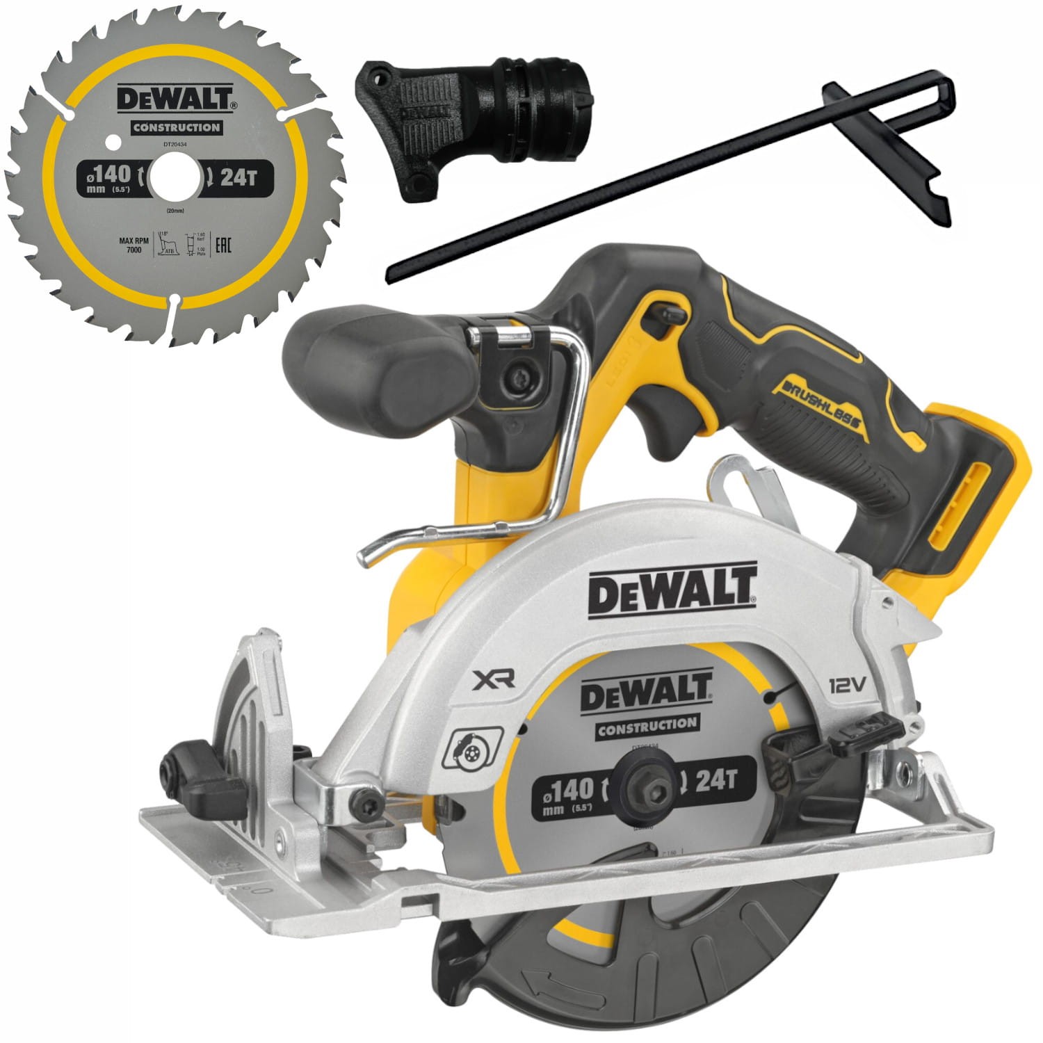 Pilarka tarczowa akumulatorowa 140mm 12V body tarcza DEWALT DCS512N