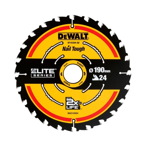 Piła tarczowa do drewna 190x30mm 24z z widią ELITE DeWALT DT10304