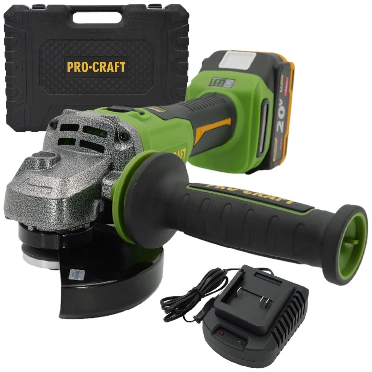 Szlifierka kątowa akumulatorowa 20V 4,0Ah 125mm Procraft PWA220