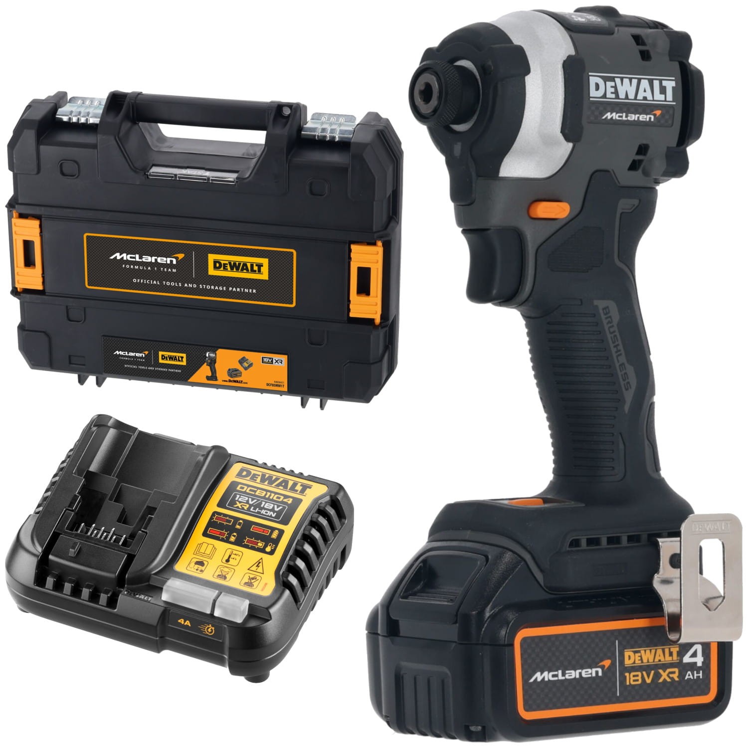 Zakrętarka udarowa 18V XR 1x 4.0Ah 205Nm DeWALT McLaren DCF85MM1T