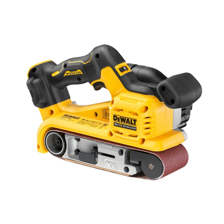 DEWALT DCW220N Szlifierka taśmowa z odsysaniem pyłu 18V 75x533mm