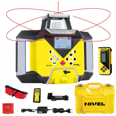 Niwelator laserowy DIGITAL Nivel System NL720R czerwony 700m z czujnikiem