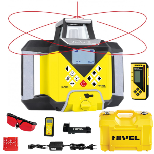 Niwelator laserowy DIGITAL Nivel System NL720R czerwony 700m z czujnikiem