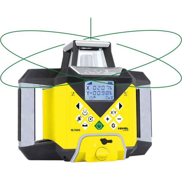 Niwelator laserowy czujnik RD500G akcesoria Nivel System NL740G DIGITAL
