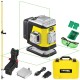 Laser krzyżowy z zieloną wiązką 2x 360° Nivel System CL2G + Tyczka LP-36