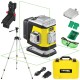 Laser krzyżowy zielony 2x 360° Nivel System CL2G + Statyw SJJ-M1 EX