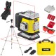 Laser krzyżowy czerwony 2x 360° Nivel System CL2R + Statyw SJJ-M1 EX