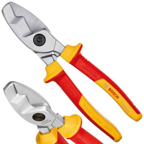 Szczypce izolowane VDE 1000V 200mm do przewodów BOSCH 1600A02NF4
