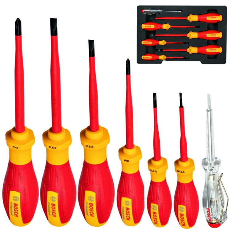 Zestaw wkrętaków SL PH VDE z próbnikiem fazowym 7szt. BOSCH 1600A02NF7