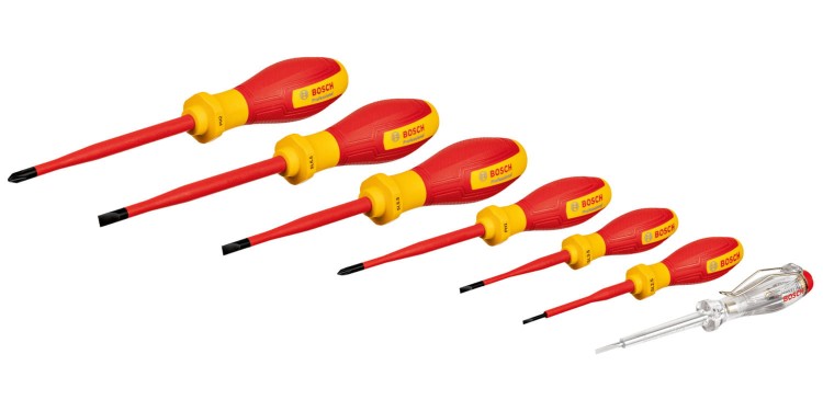 Zestaw wkrętaków dla elektryków SL PH VDE z próbnikiem fazowym 7szt. BOSCH 1600A02NF7
