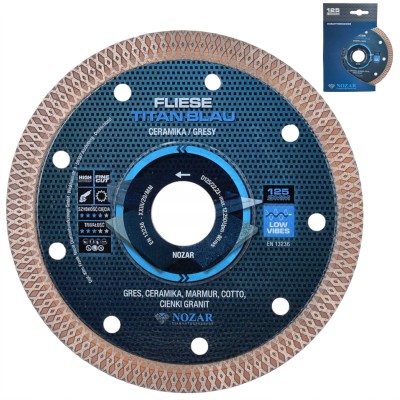 Tarcza diamentowa do płytek gresu 125mm Fliese Titan Blau NOZAR PL6720101