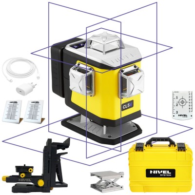 Laser krzyżowy z fioletową wiązką 4x 360° Nivel System CL5V