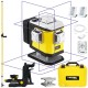 Laser krzyżowy fioletowy 4x 360° Nivel System CL5V + Tyczka LP-36