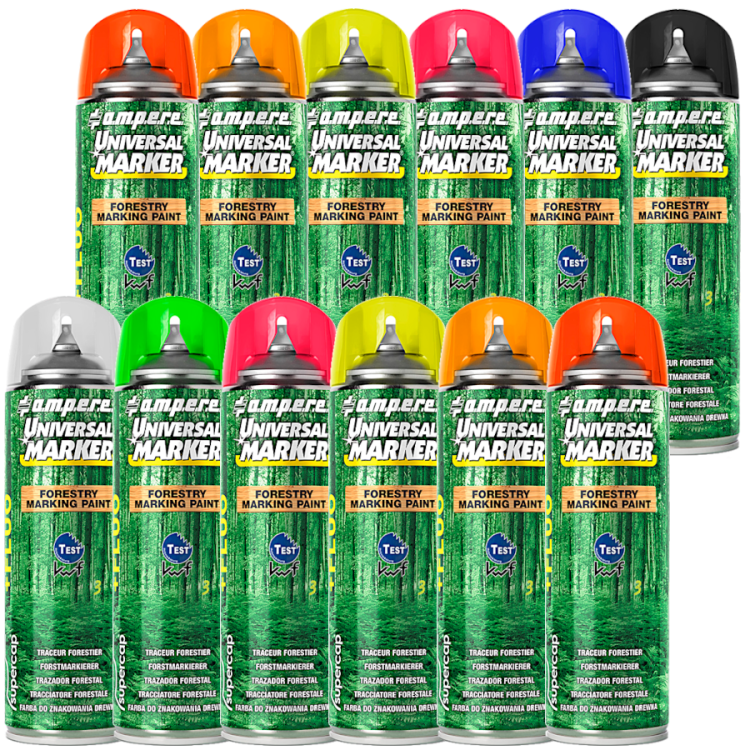Ampere Spray do znakowania drewna UNIVERSAL MARKER 12x 500ml