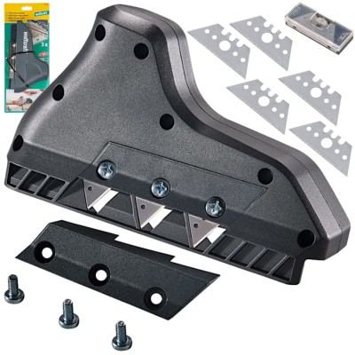 Strug ostrze do fazowania krawędzi płyt GK Wolfcraft  4009000 + ostrza 5szt. Wolfcraft 4185000