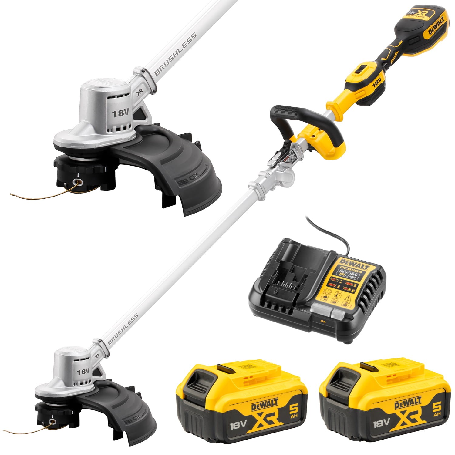 Podkaszarka akumulatorowa kosa 18V XR 36cm 2x 5Ah ład DeWALT DCMST561P2