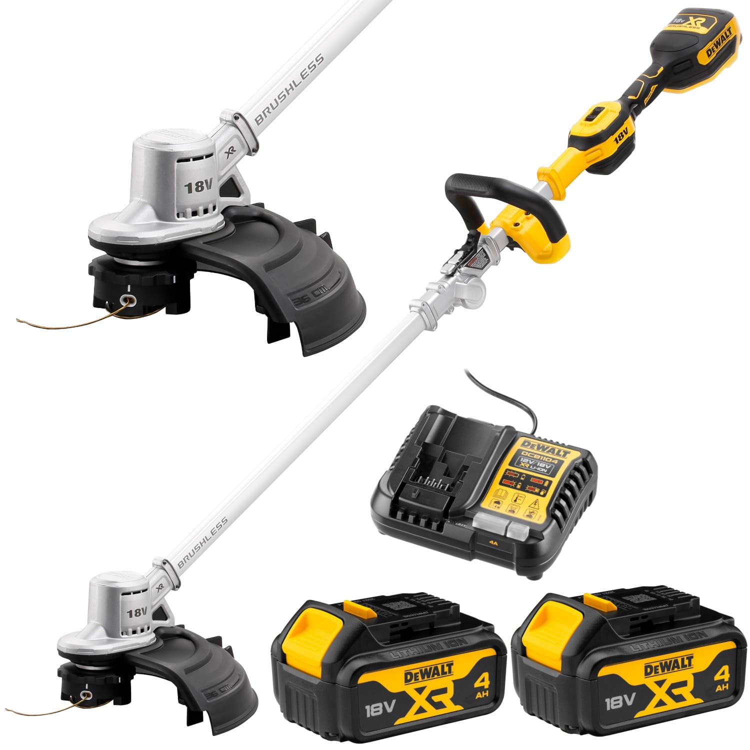 Podkaszarka akumulatorowa kosa 18V XR 36cm 2x 4Ah ład DeWALT DCMST561M2
