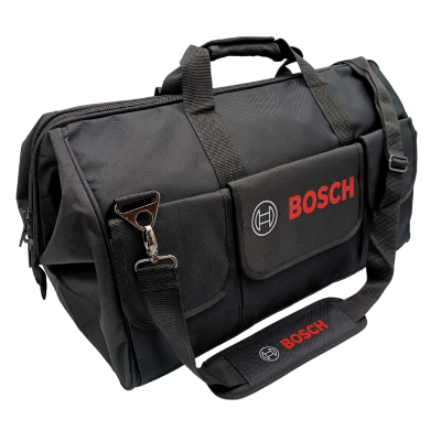 BOSCH Duża zamykana torba na narzędzia z pasem naramiennym Czarna