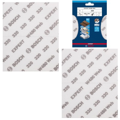 Arkusz do szlifowania ręcznego G320 EXPERT W480 Web 115x140mm 2szt. BOSCH 2608902384