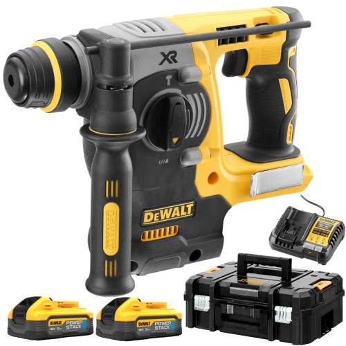 DEWALT DCH273H2 Młotowiertarka akumulatorowa 18V SDS-Plus 2x 5Ah Power Stack ład walizka TSTAK