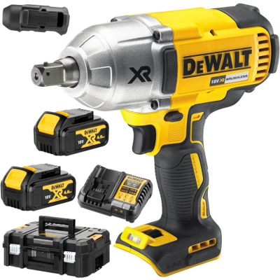 Klucz udarowy 18V 1/2" BL DeWALT DCF899 + Ładowarka +2x4Ah + Osłona + TSTAK