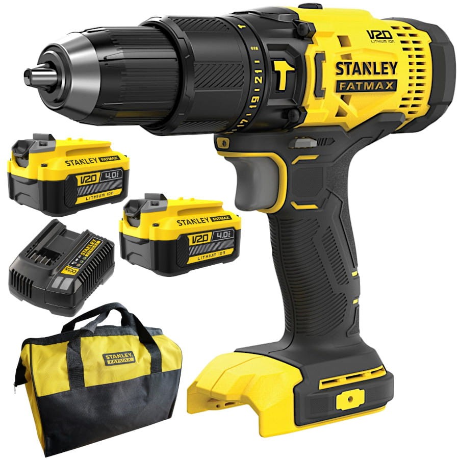 Wiertarko-wkrętarka 18V V20 50Nm 2x 4.0Ah ład torba STANLEY SFMCD711