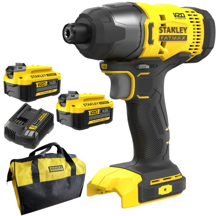 Zakrętarka udarowa 18V V20 165Nm 2x 4.0Ah ład torba STANLEY SFMCF800