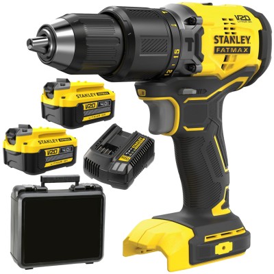 Wkrętarka bezszczotkowa kufer STANLEY SFMCD715 18V + 2x 4Ah SFMCB204 + Ład
