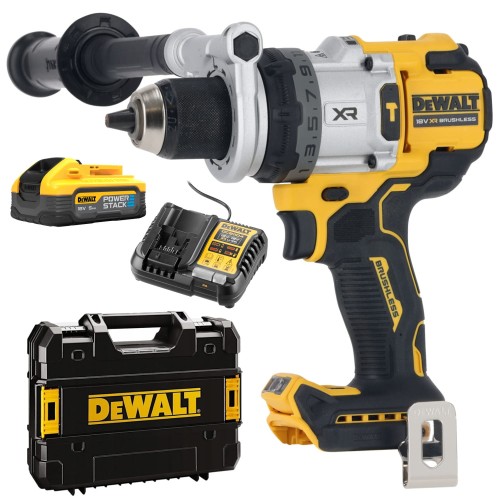 Wkrętarka udarowa 3-biegowa 18V 5Ah PowerStack walizka DeWALT DCD10075H1