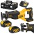 Piła szablasta bezszczotkowa 18V 2x 4Ah ład TSTAK DeWALT DCS382M2