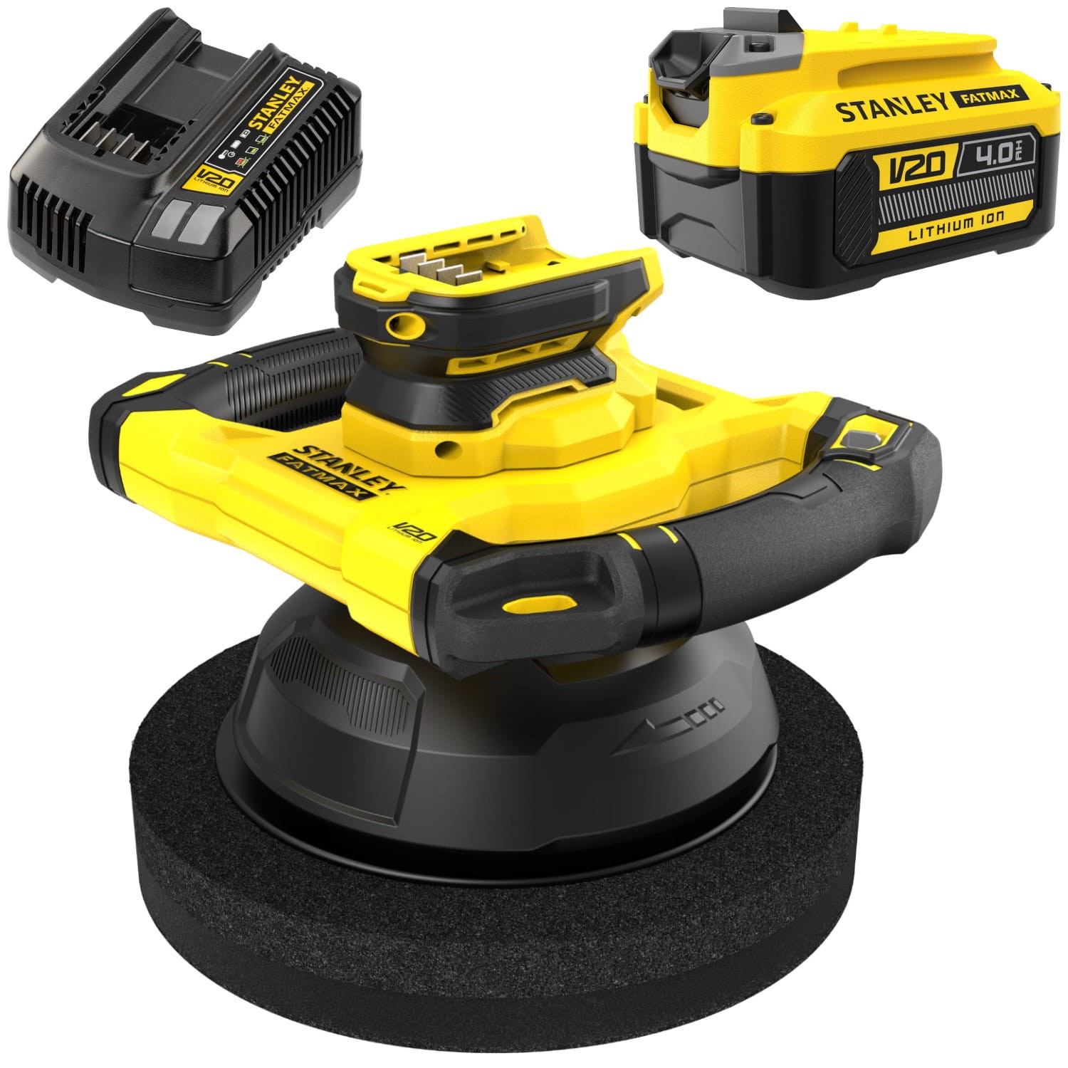 STANLEY V20 Akumulatorowa Polerka samochodowa SFMCE100 18V 254mm 1x 4,0Ah