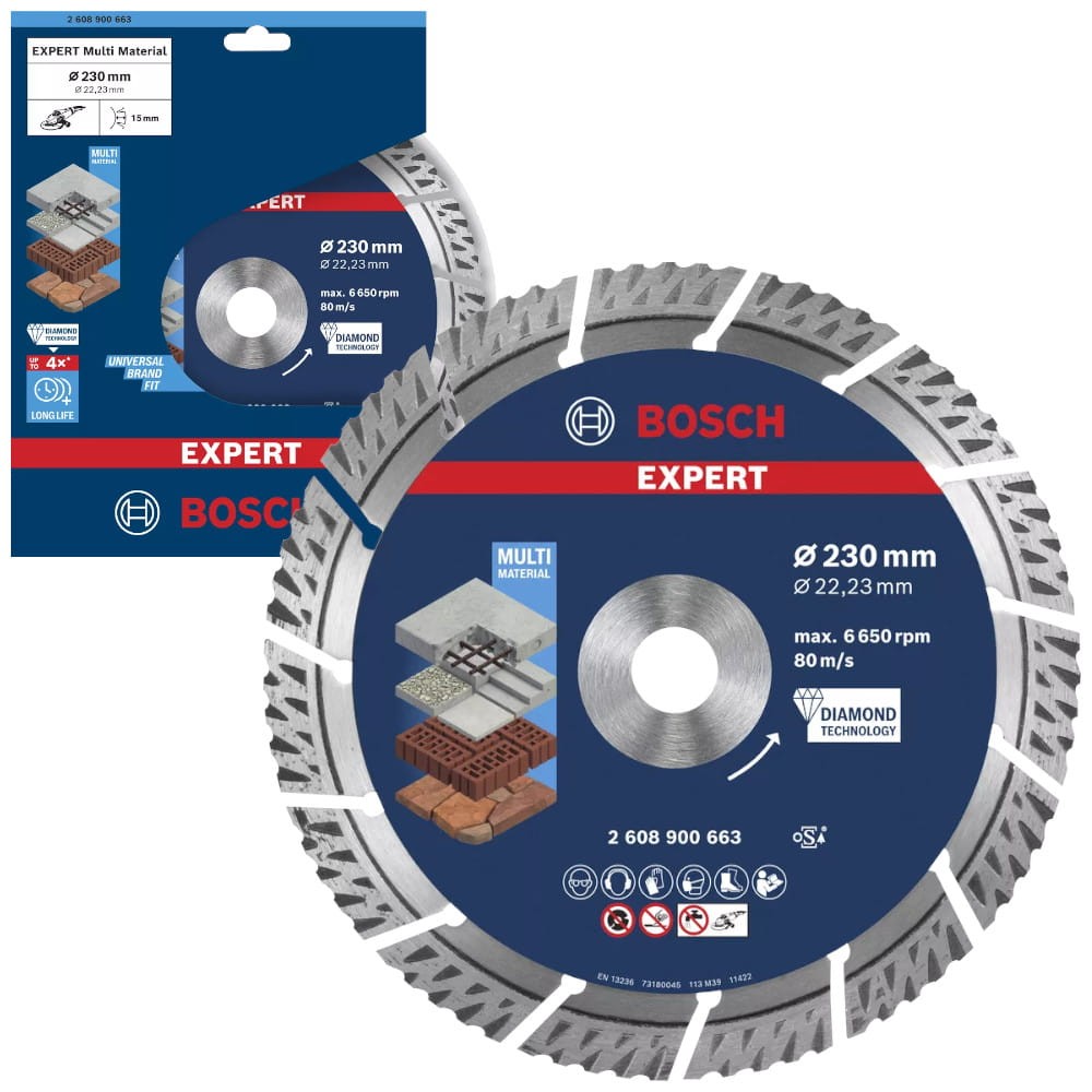 Tarcza diamentowa do betonu, kamienia, cegły 230x22,23x2,4mm Bosch EXPERT