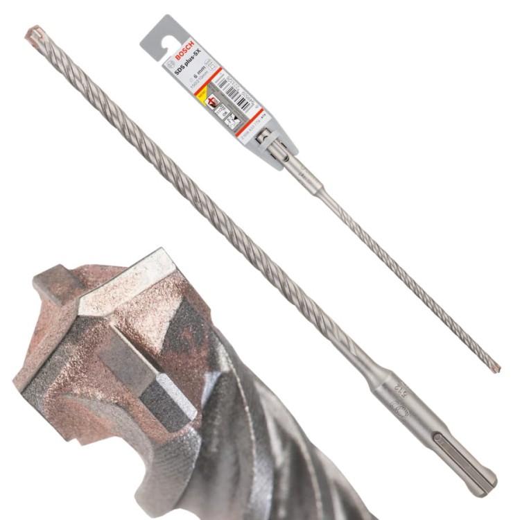 ramka.jpg Wiertło udarowe do betonu 6x150x210mm SDS Plus-5X BOSCH 2608833779