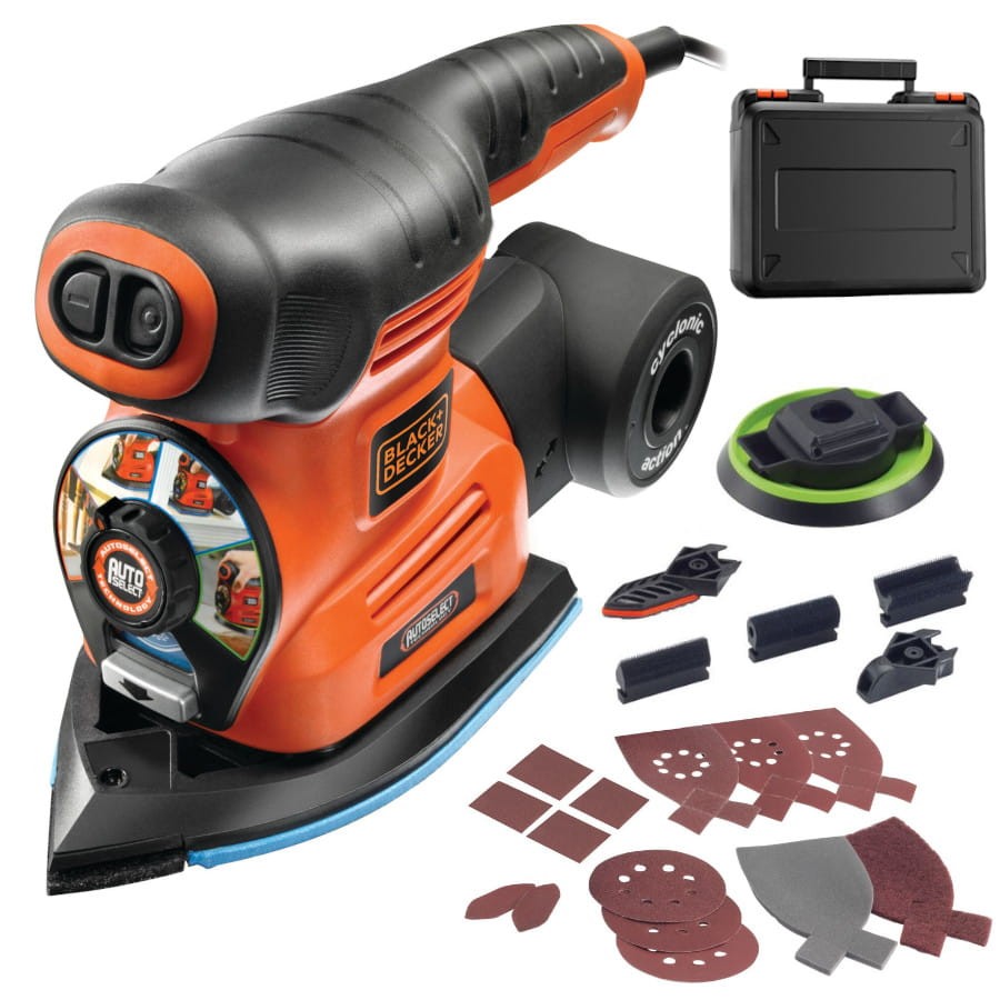 Szlifierka wielofunkcyjna mimośrodowa i oscylacyjna 4w1 Black Decker KA280K