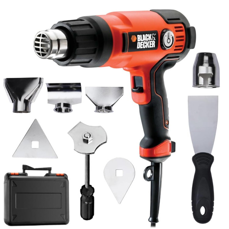 Opalarka 2000W 230V 645 °C akcesoria walizka Black Decker KX2200K