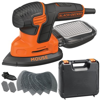 Szlifierka oscylacyjna + akcesoria walizka Black Decker KA2500K