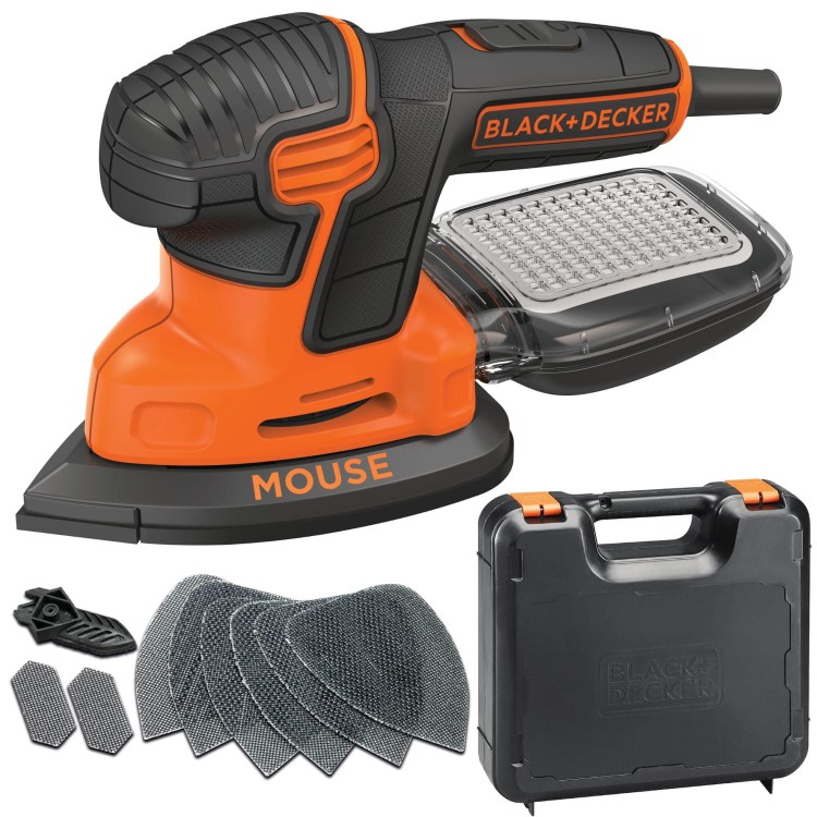 Szlifierka oscylacyjna + akcesoria walizka Black Decker KA2500K