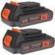 2x Akumulator litowo-jonowy 2,5Ah 18V bateria BLACK DECKER BL2518