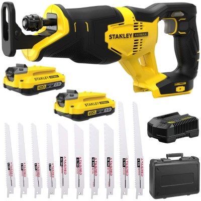 STANLEY Piła szablasta 18V 2x2.0Ah V20 SFMCS300D2K + brzeszczoty 10szt