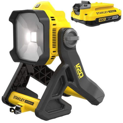 Lampa akumulatorowa LED 1850lm STANLEY SFMCL030B + aku 2Ah SFMCB202