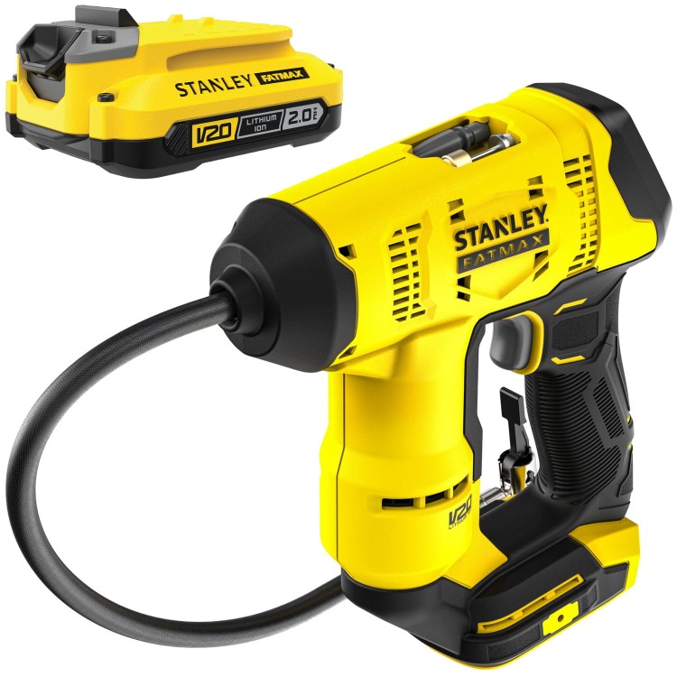 Kompresor akumulatorowy 10,3bar 18V 2,0Ah Stanley V20 SFMCE521