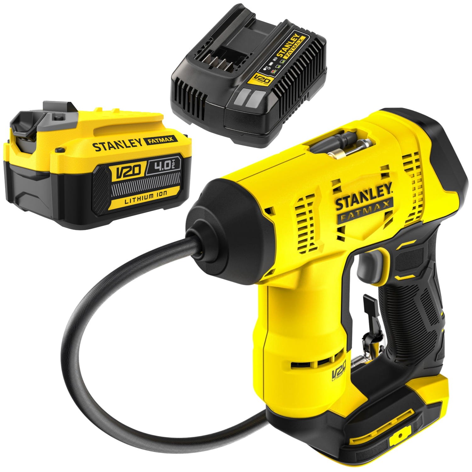 Kompresor akumulatorowy 10,3bar 18V 4,0Ah Stanley V20 SFMCE521