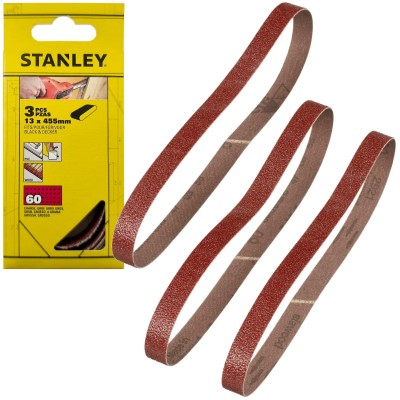 STANLEY STA33311 3x Taśma szlifierska do pilników Black Decker 13x455 gr 60