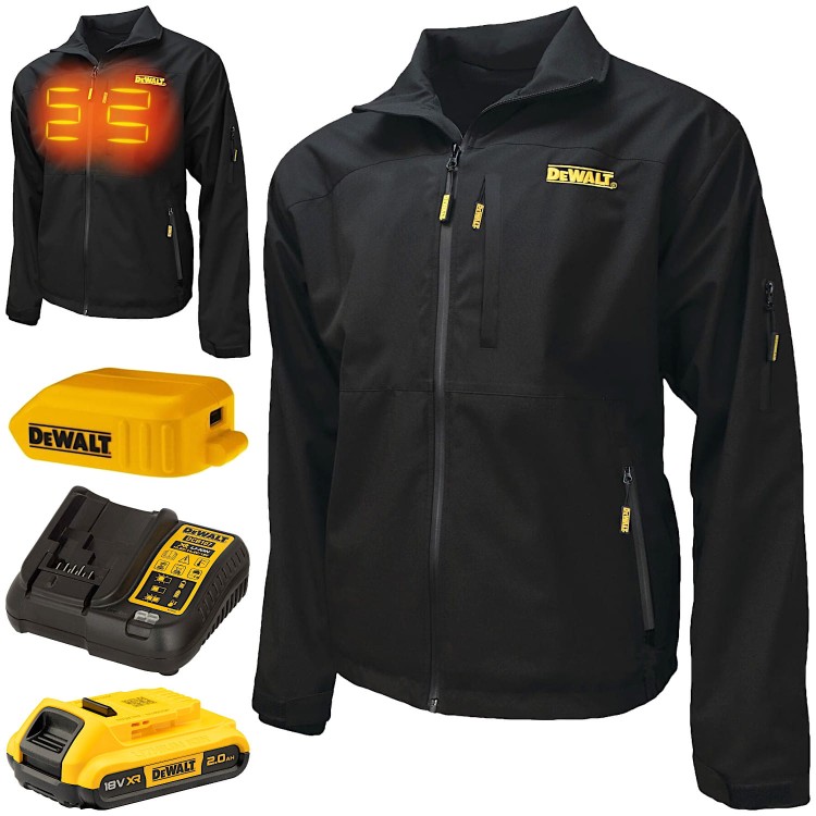 DeWALT Podgrzewana Kurtka robocza softshell 2,0Ah DCHJ090BD1 roz. M