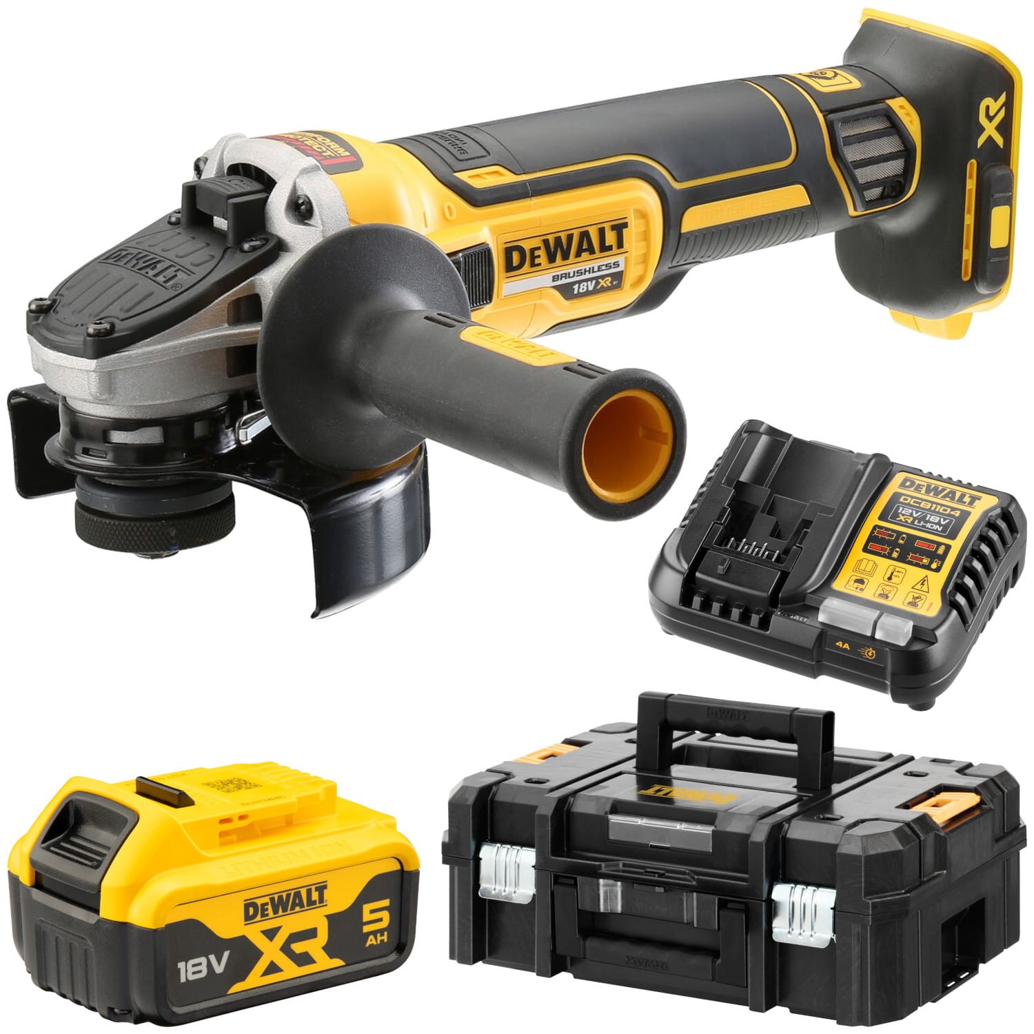 DeWALT DCG405 Szlifierka kątowa akumulatorowa 18V 125mm 1x 5,0Ah + TSTAK II