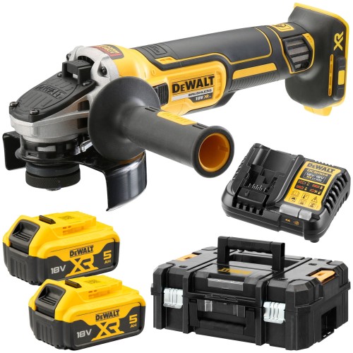 DeWALT DCG405 Szlifierka kątowa akumulatorowa 18V 125mm 2x 5,0Ah + TSTAK II