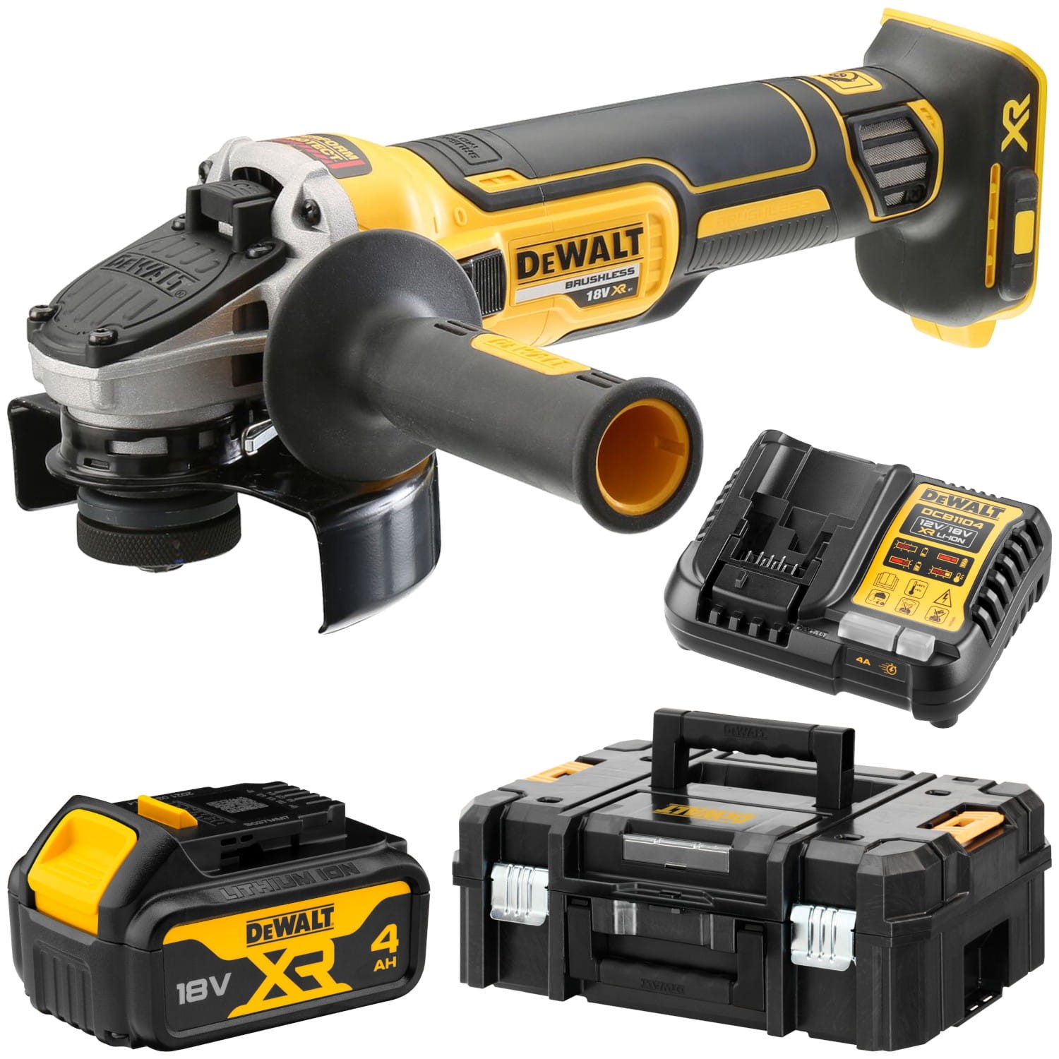 DeWALT DCG405 Szlifierka kątowa akumulatorowa 18V 125mm 1x 4,0Ah + TSTAK II