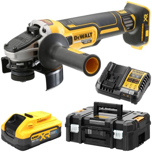 DeWALT DCG405 Szlifierka kątowa 18V 125mm 1x 5,0Ah POWERSTACK + TSTAK II