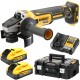 DeWALT DCG405 Szlifierka kątowa 18V 125mm 2x 5,0Ah POWERSTACK + TSTAK II